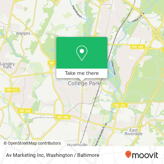 Av Marketing Inc map