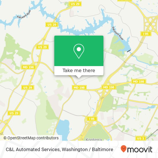 Mapa de C&L Automated Services