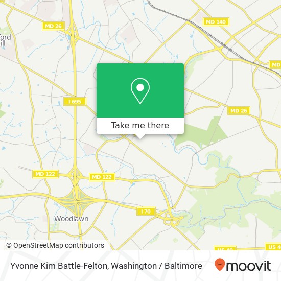 Mapa de Yvonne Kim Battle-Felton