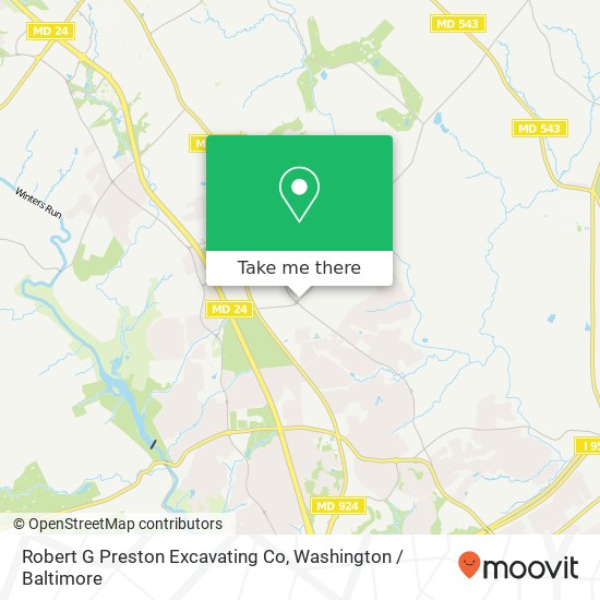 Mapa de Robert G Preston Excavating Co