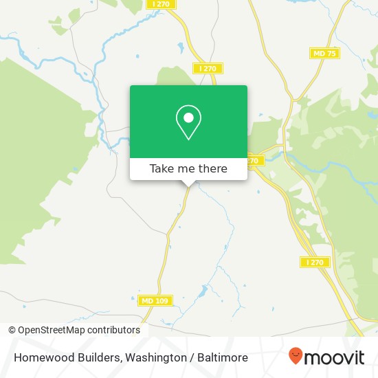 Homewood Builders map