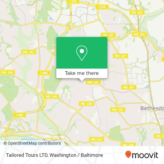 Tailored Tours LTD map