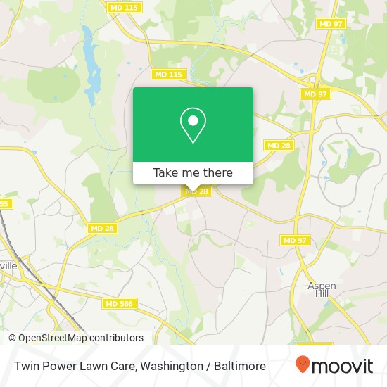 Twin Power Lawn Care map