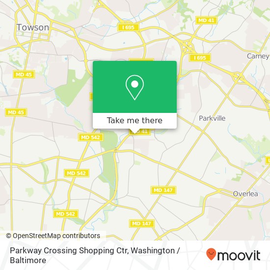 Mapa de Parkway Crossing Shopping Ctr