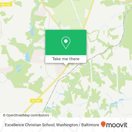 Mapa de Excellence Christian School