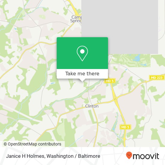 Mapa de Janice H Holmes