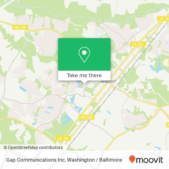 Gap Communications Inc map