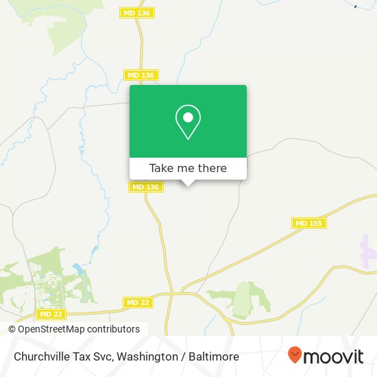 Mapa de Churchville Tax Svc