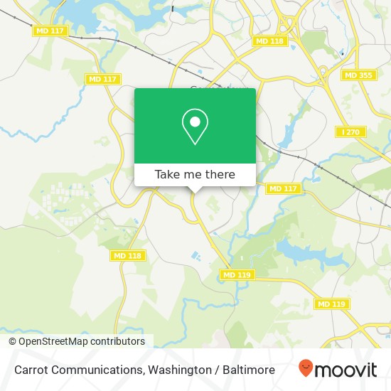 Carrot Communications map