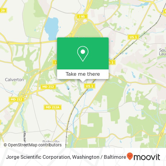 Jorge Scientific Corporation map