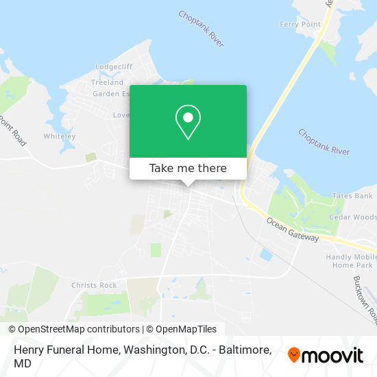 Henry Funeral Home map