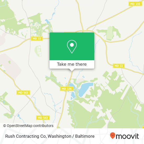 Mapa de Rush Contracting Co