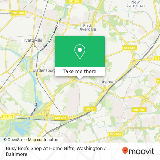 Mapa de Busy Bee's Shop At Home Gifts
