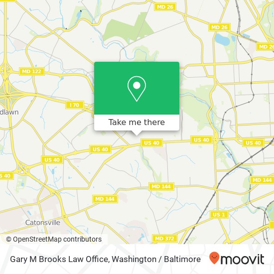 Mapa de Gary M Brooks Law Office