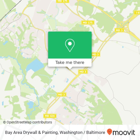 Bay Area Drywall & Painting map