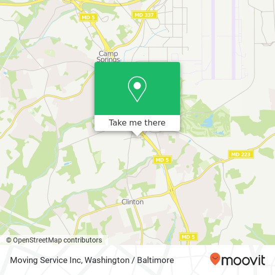 Mapa de Moving Service Inc