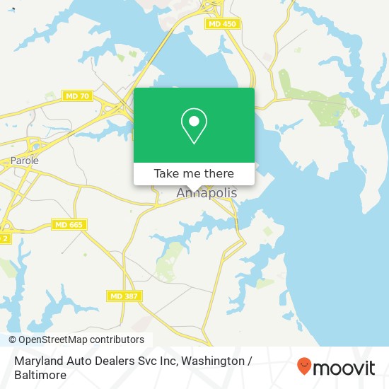 Mapa de Maryland Auto Dealers Svc Inc