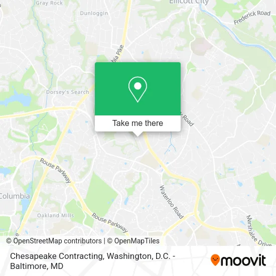 Chesapeake Contracting map