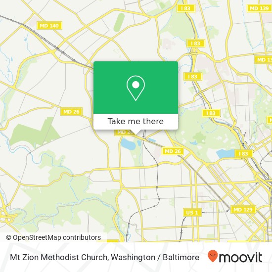 Mt Zion Methodist Church map