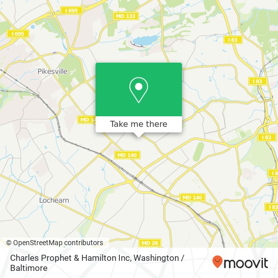 Mapa de Charles Prophet & Hamilton Inc