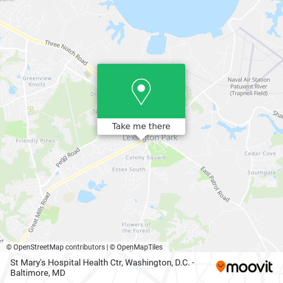 St Mary's Hospital Health Ctr map