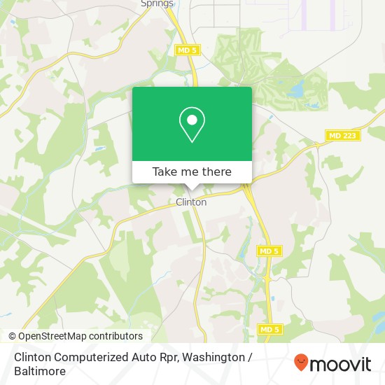 Clinton Computerized Auto Rpr map