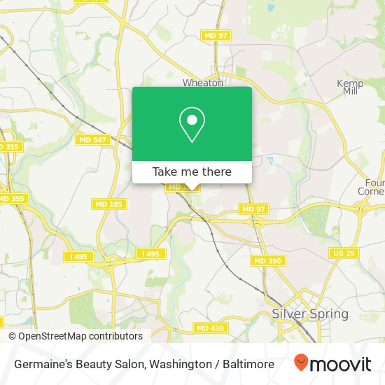 Mapa de Germaine's Beauty Salon