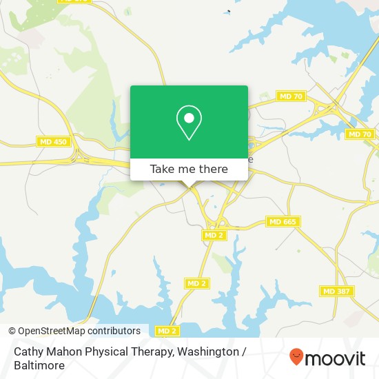 Mapa de Cathy Mahon Physical Therapy