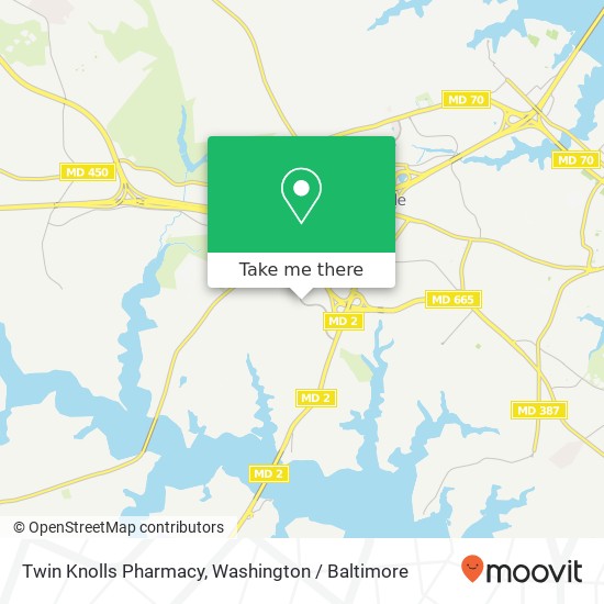 Mapa de Twin Knolls Pharmacy