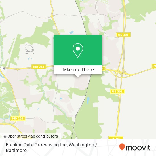Mapa de Franklin Data Processing Inc