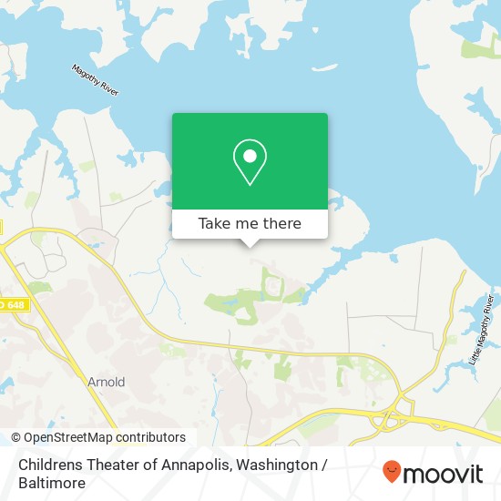 Mapa de Childrens Theater of Annapolis