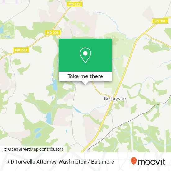 R D Torwelle Attorney map