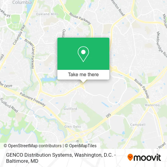 GENCO Distribution Systems map
