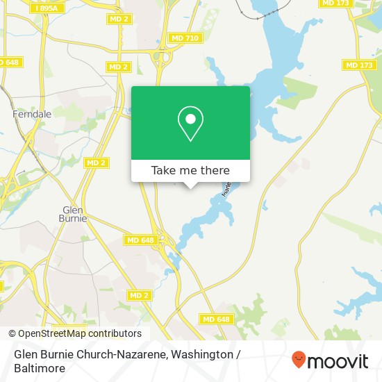 Mapa de Glen Burnie Church-Nazarene
