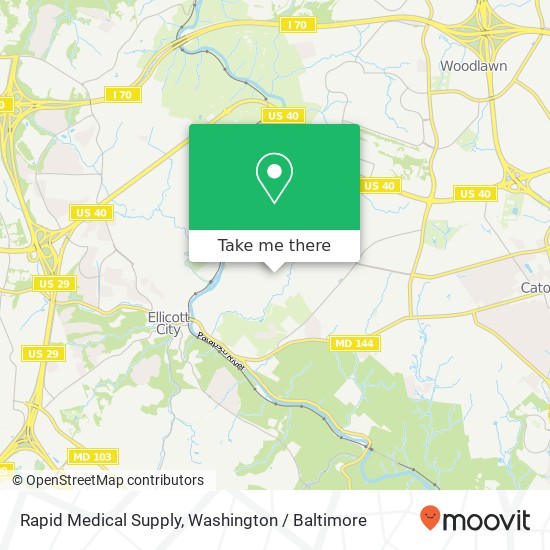 Mapa de Rapid Medical Supply