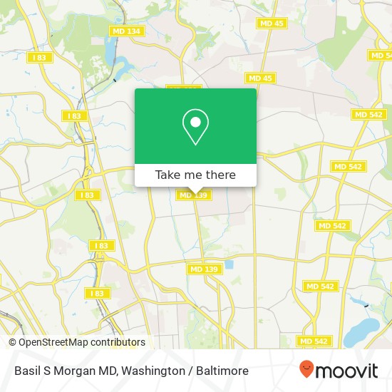 Basil S Morgan MD map