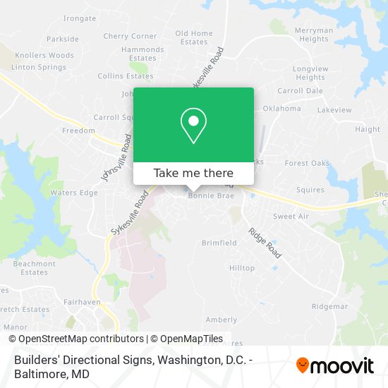 Builders' Directional Signs map