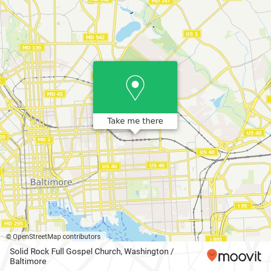 Mapa de Solid Rock Full Gospel Church