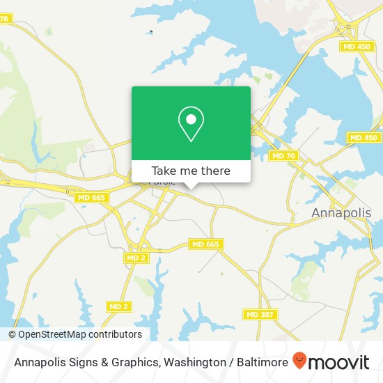 Mapa de Annapolis Signs & Graphics