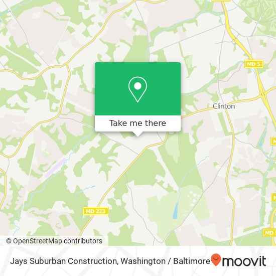 Jays Suburban Construction map