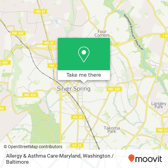 Mapa de Allergy & Asthma Care-Maryland