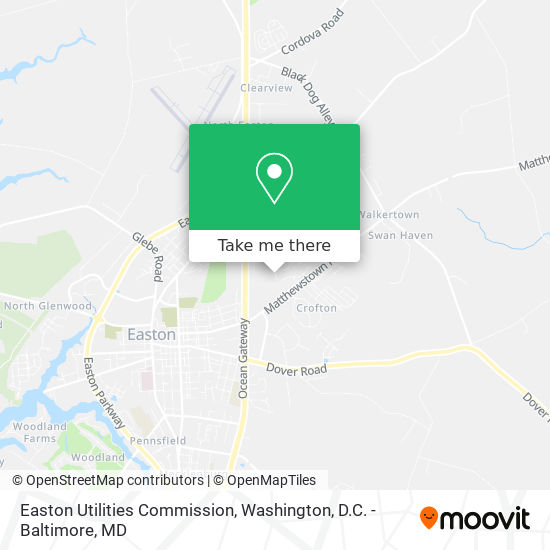 Mapa de Easton Utilities Commission