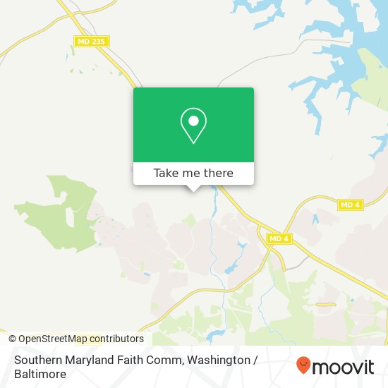 Southern Maryland Faith Comm map