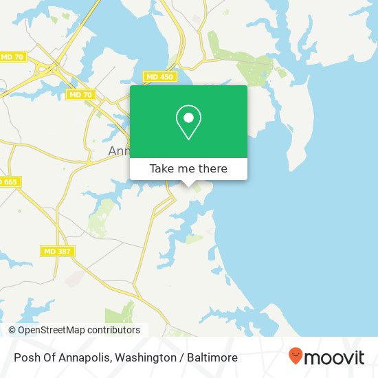Posh Of Annapolis map