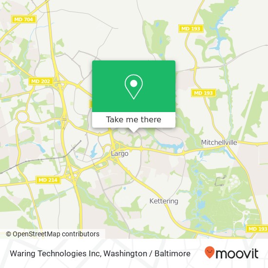 Mapa de Waring Technologies Inc