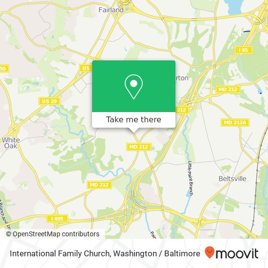 International Family Church map