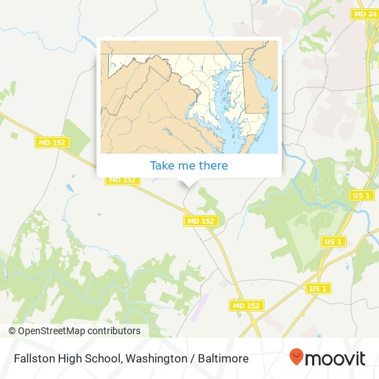 Mapa de Fallston High School