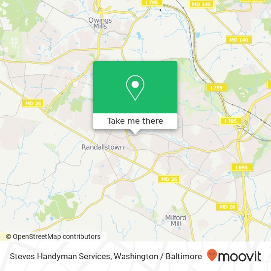 Steves Handyman Services map