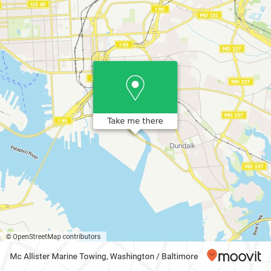 Mapa de Mc Allister Marine Towing