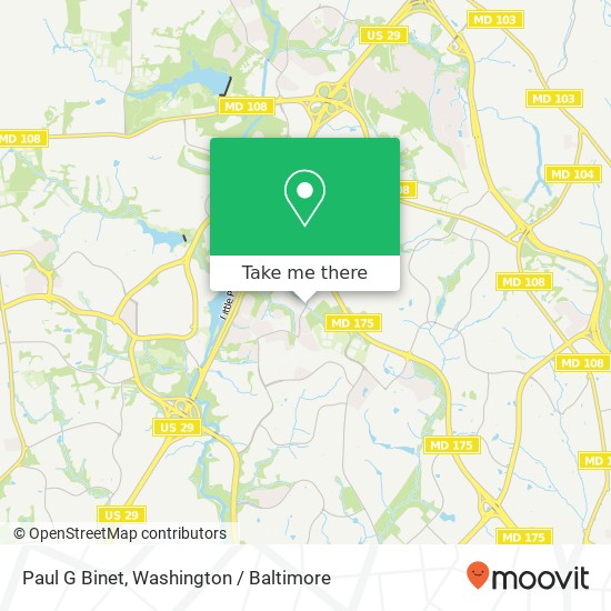 Mapa de Paul G Binet